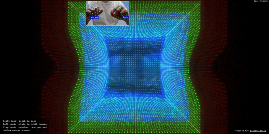 如何用three.js制作一个动态旋转的3D魔方动画效果？