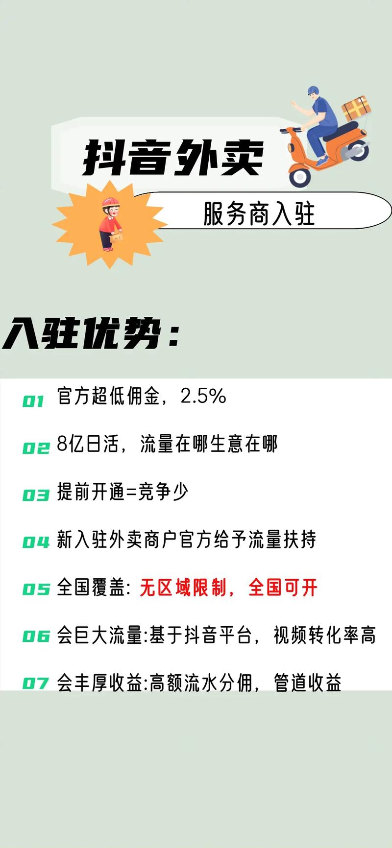抖音外卖全国上线，如何抢抓商机，免费分享项目思路？