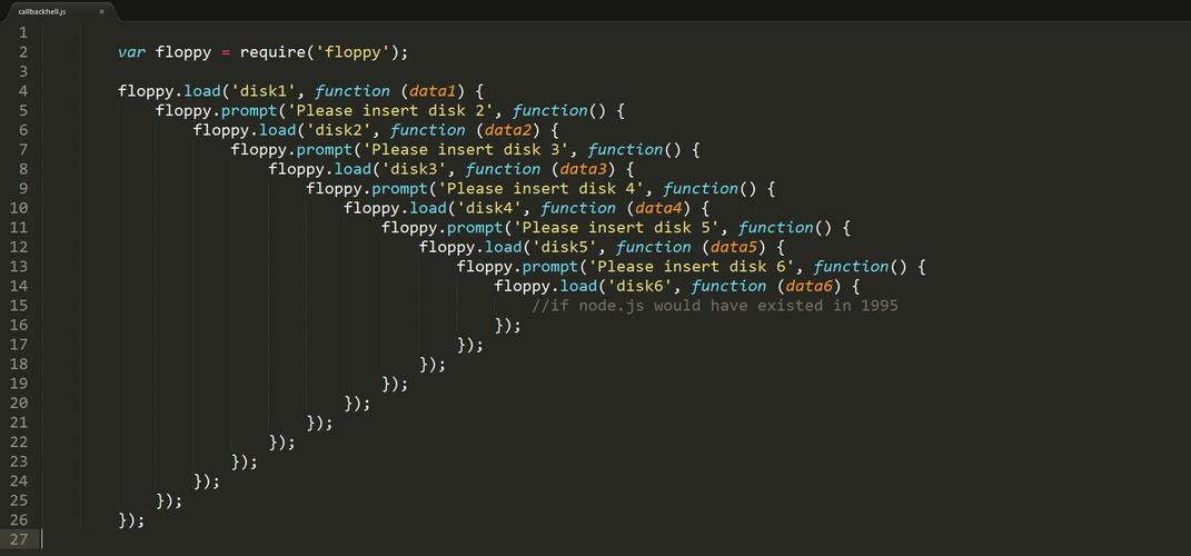 JavaScript中异步回调为何会导致回调地狱现象？