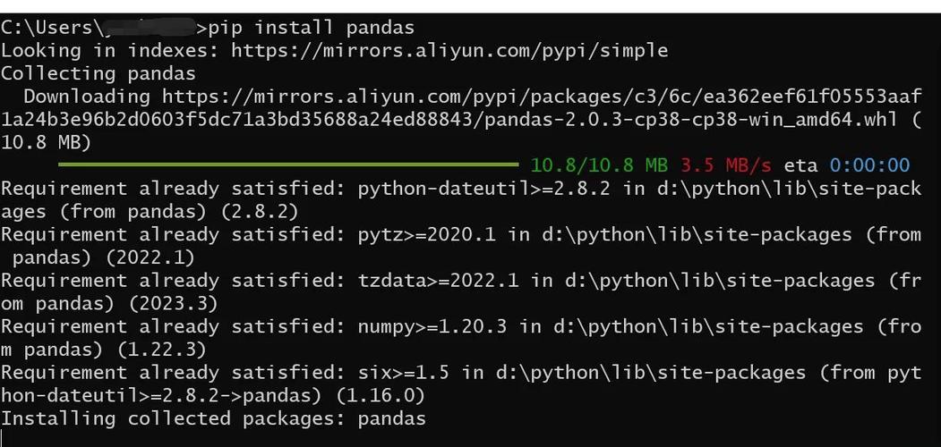 如何在PyCharm中安装pandas包？
