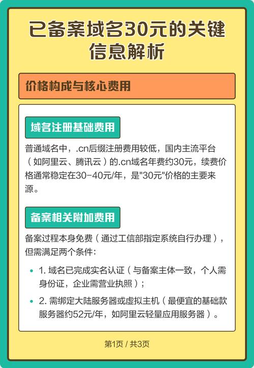 不同域名备案费用差异大吗？具体需要缴纳哪些费用？