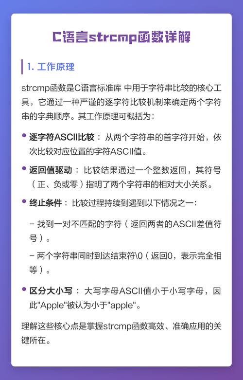 C语言中如何实现strcmp函数的原型？