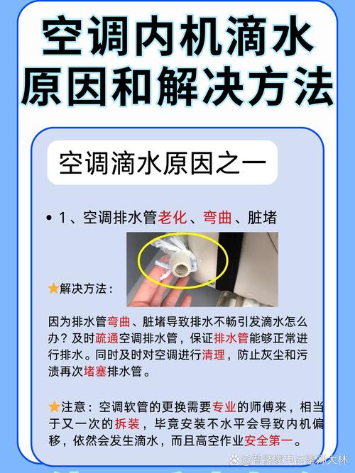 空调内机为什么总是滴水，有没有什么解决办法？