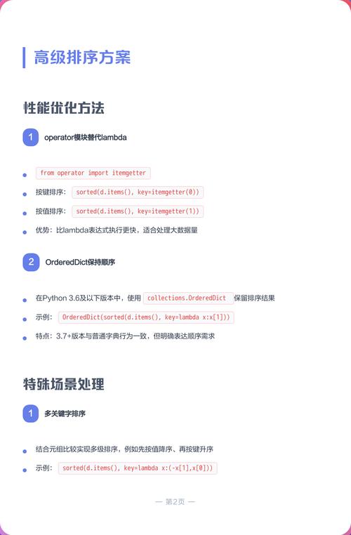 Python面试题：如何对字典进行排序操作？