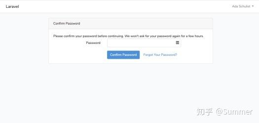 Laravel6.2用户登录新密码确认流程具体是怎样的操作步骤？