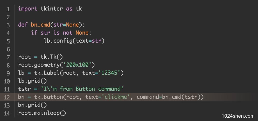 如何解决Python Tkinter Button控件command传参的问题？