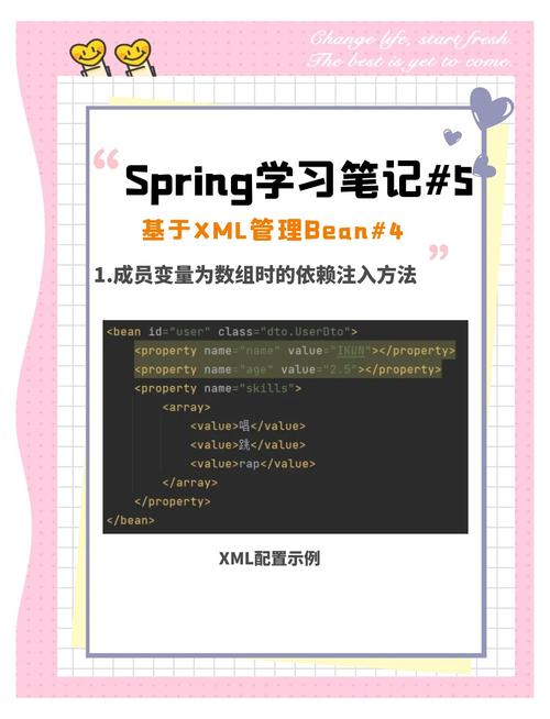Spring XML配置中如何实现两种依赖注入方法？