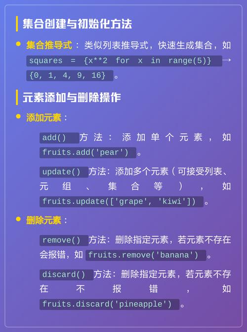 Python中如何详细学习集合操作技巧？
