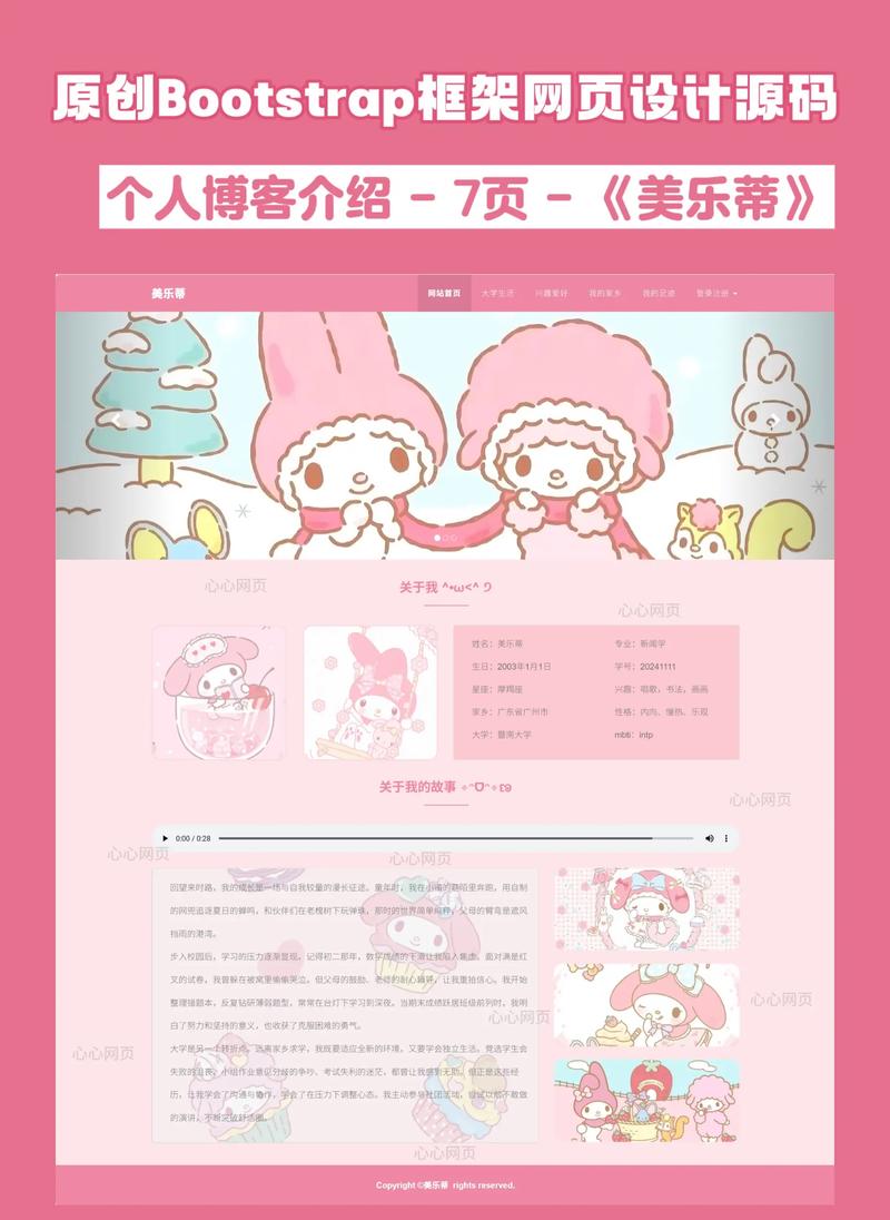 如何设计既创意又实用的个人博客网页展示图？