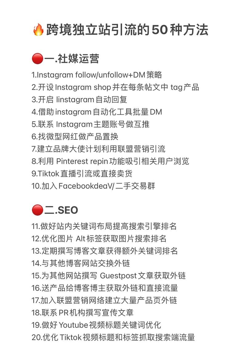 如何制定并执行跨境独立站引流渠道的全攻略？