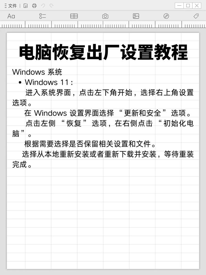 如何将Windows 7电脑恢复到出厂设置操作步骤详细教程？
