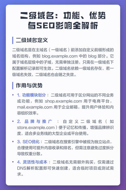 二级域名对搜索引擎优化（SEO）效果有多大影响？