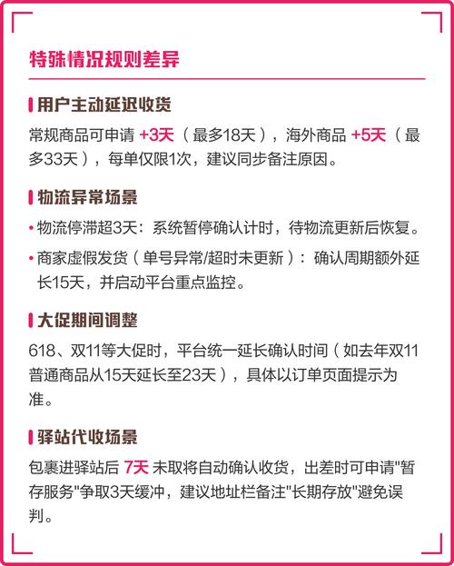 拼多多默认收货时间和规则具体是怎样的？