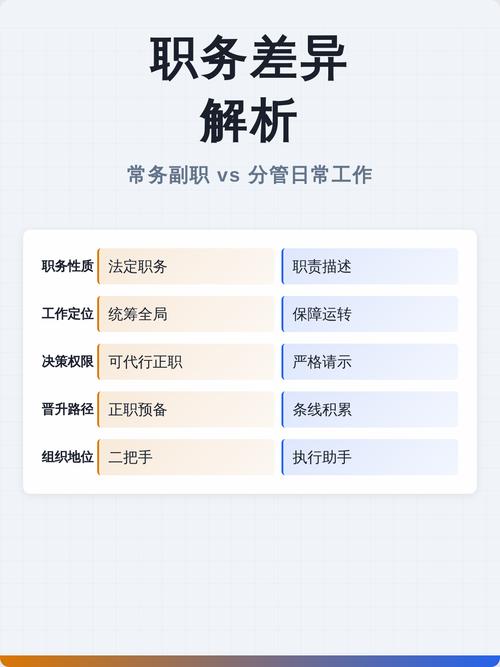 项目副职与常务副职职责有何本质区别？