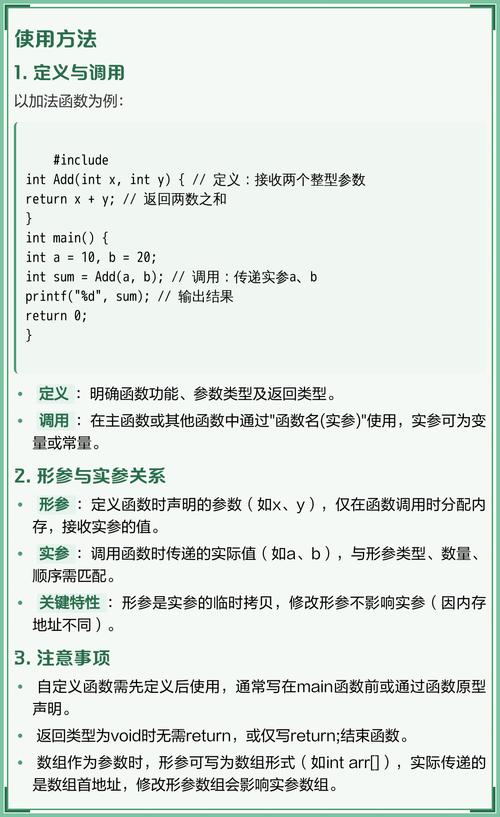 C语言入门教程：如何编写自定义函数？