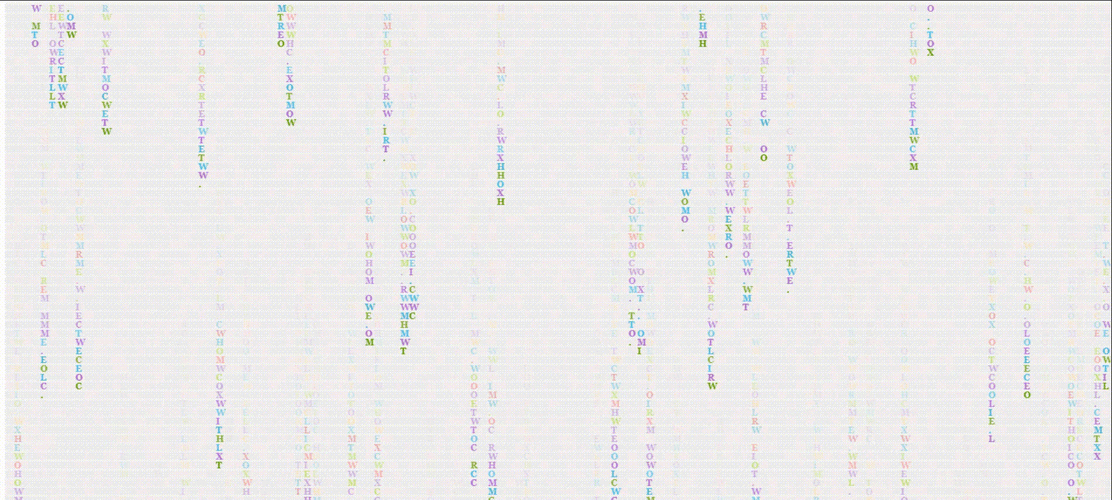 如何用JavaScript canvas制作绚丽长尾式代码雨？