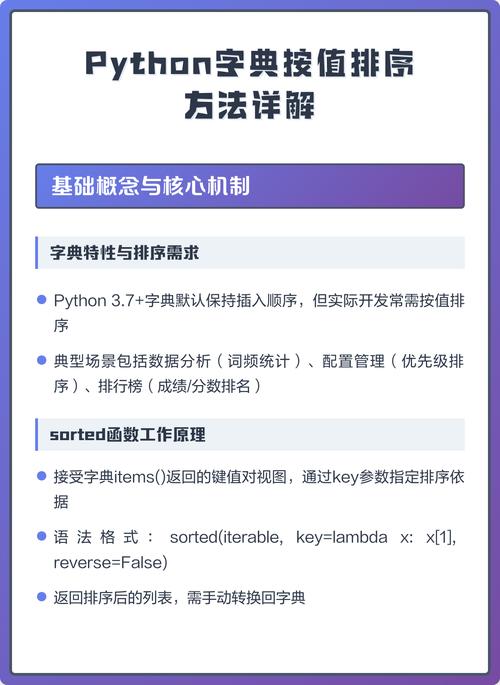 如何将Python字典按value排序？