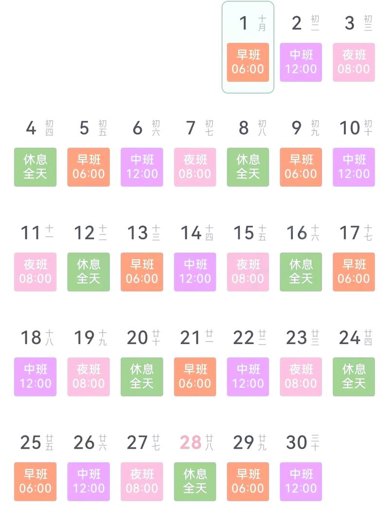 微信小程序如何实现日期午别医生排班表功能？