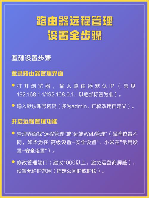 如何设置路由器实现远程登录进行管理？