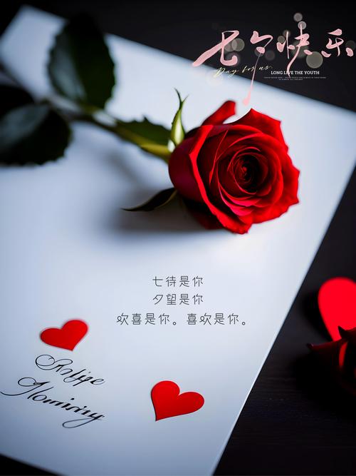 七夕情人节，红玫瑰长尾，你愿意与我共赴爱河吗？