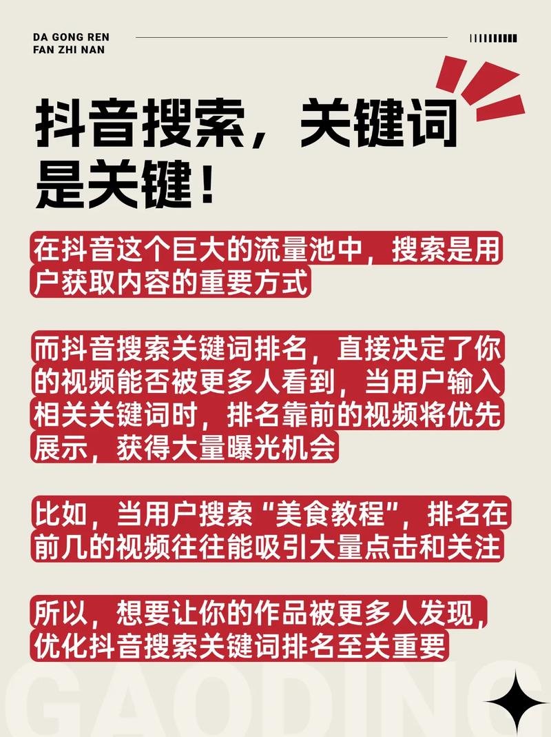 如何通过长尾关键词优化提升抖音视频的搜索排名？