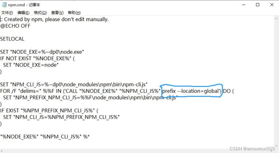 npm配置全局变量出错了吗？