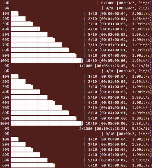 如何让Python的tqdm模块在单行中正常显示进度？