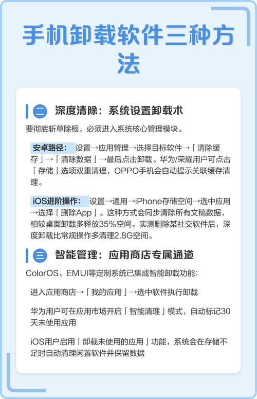 手机桌面软件如何彻底卸载，确保无残留？