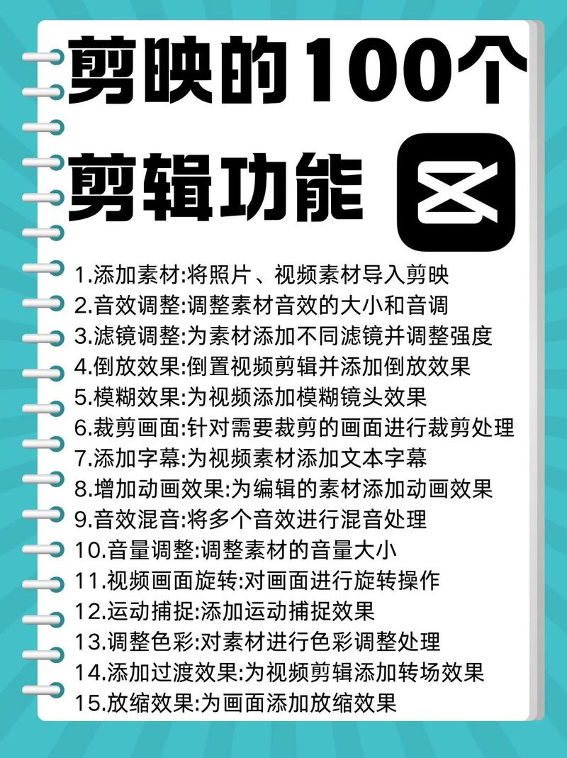 剪映中不同剪辑项目具体有哪些功能区别？
