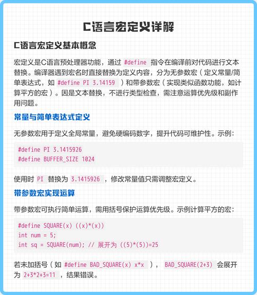 C语言中宏定义的基本概念是什么？