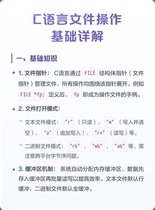 C语言文件操作有哪些详细教程？