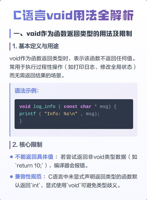 C语言中void的含义究竟是什么，它代表的是无类型还是其他什么深意？