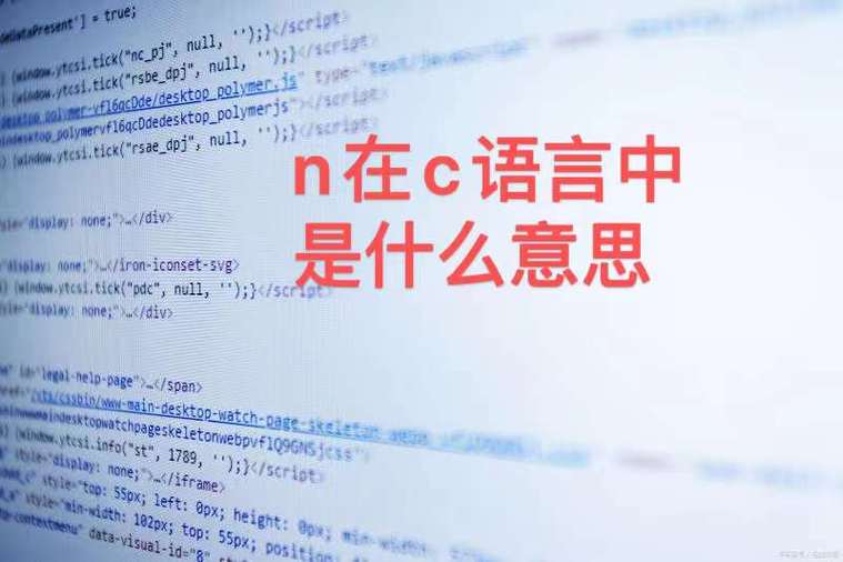 C语言中\n\n代表什么意思？