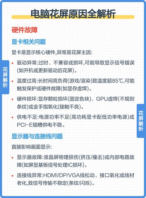 电脑玩游戏时突然花屏是什么原因导致的，该如何解决呢？