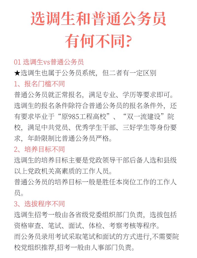 选调生与项目人员最根本的区别是什么？