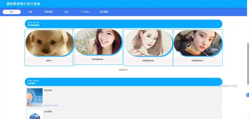 基于SpringBoot的高校教师电子名片系统如何实现个性化定制？