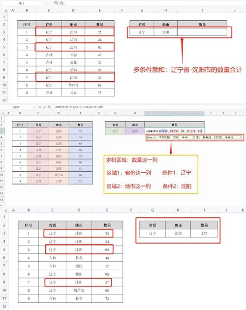 Excel如何实现多条件数据求和统计？