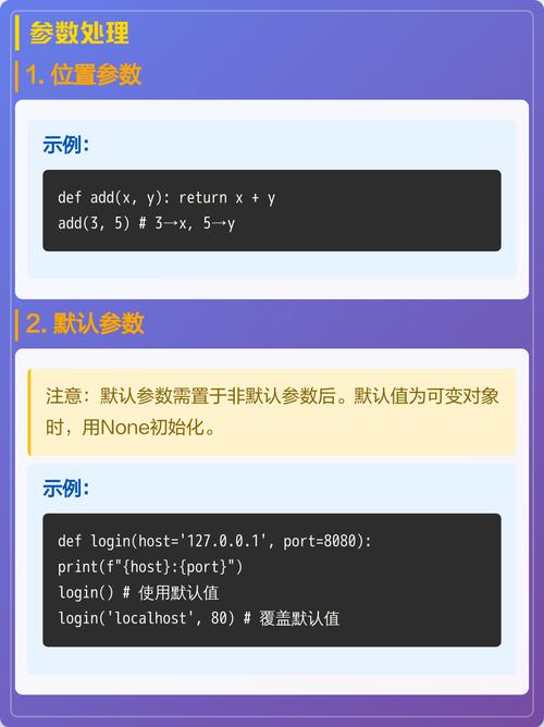 Python函数参数如何详细说明？