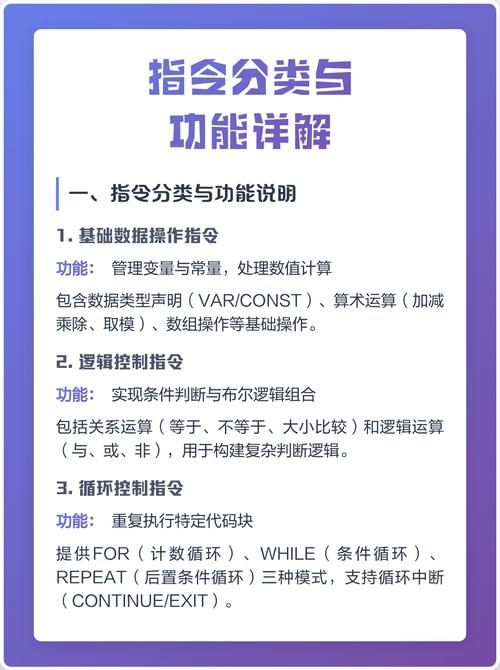 应用程序中的指令如何分类为功能指令和操作指令两大类？