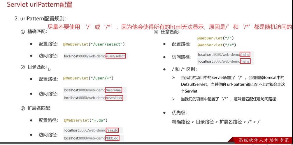 如何设置Servlet的详细url-pattern配置？