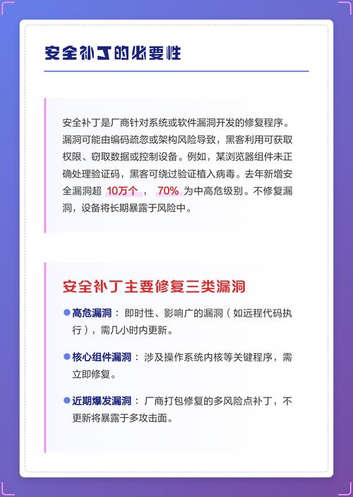如何通过打安全补丁有效加固系统防线，防范潜在风险？