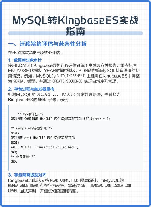 如何将MySQL数据库成功迁移至Kingbase数据库上？