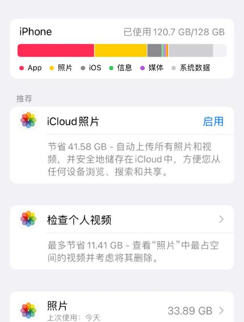 128GB入门款苹果云空间能存放多少张照片?