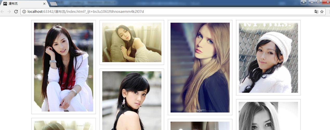 如何用原生JS实现瀑布流布局效果？