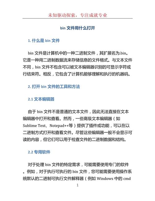 如何用特定软件打开手机中的bin格式文件？