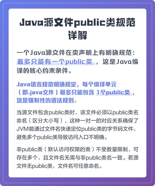 同一个Java文件为何只能包含一个public类？原因何在？