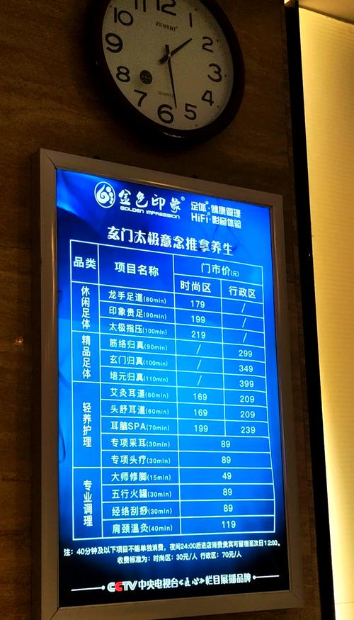 金色印象各项目具体有哪些不同之处？