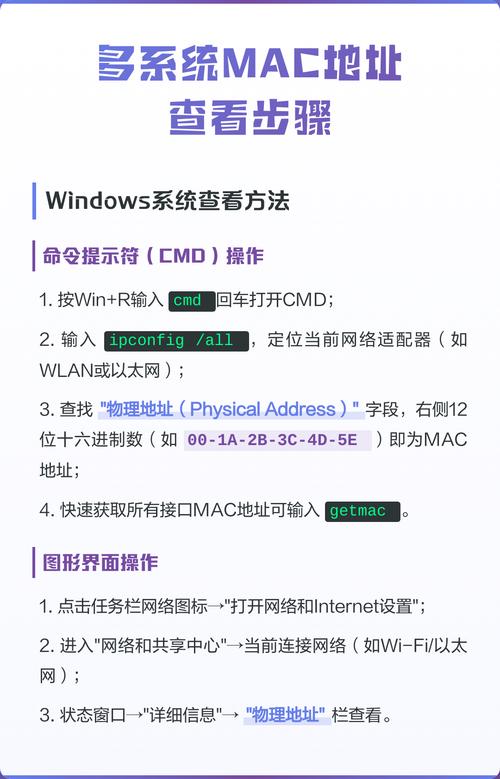 如何获取电脑的详细MAC地址信息？