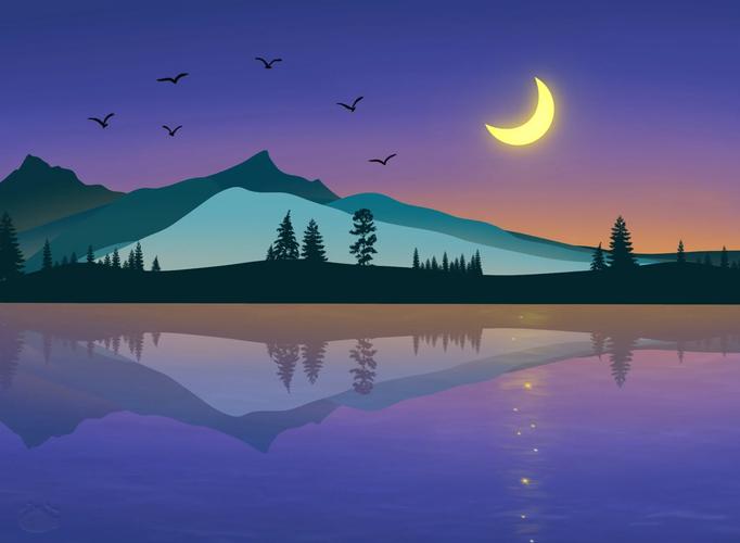 如何用Matlab绘制出中秋山间秋月和皓月当空的美妙景象？