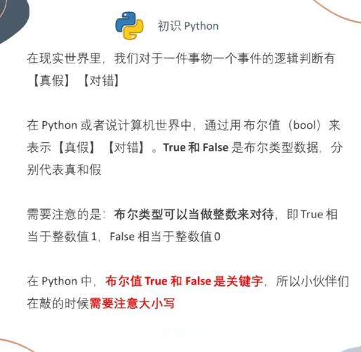 Python的bool布尔类型究竟包含哪些详尽的特性和用法？